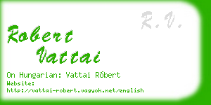 robert vattai business card